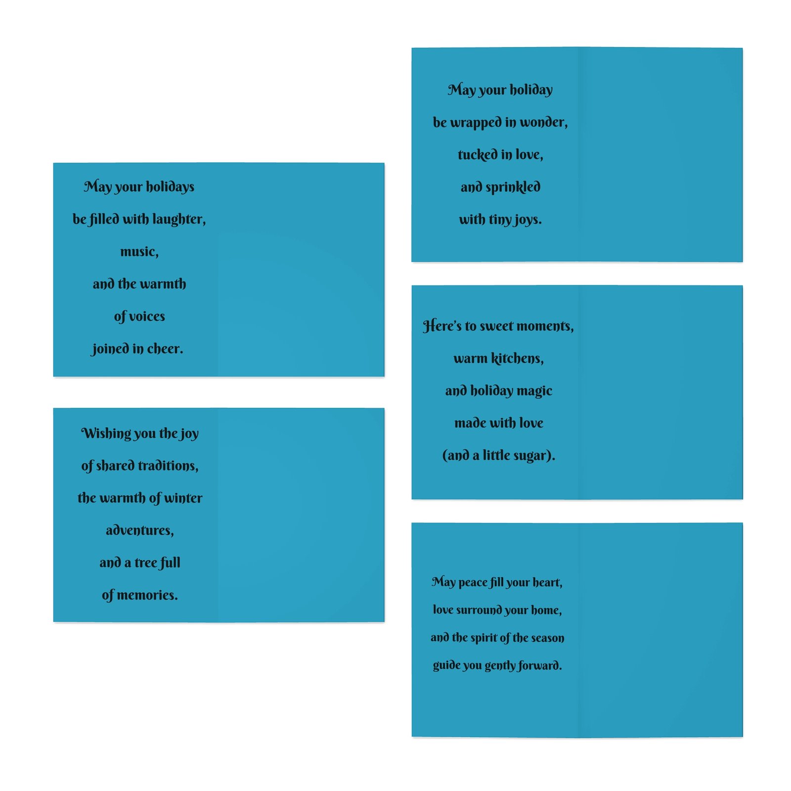 Christmas Mice Greeting Cards – 5-Pack Multi-Design Set with Envelopes - Image 3