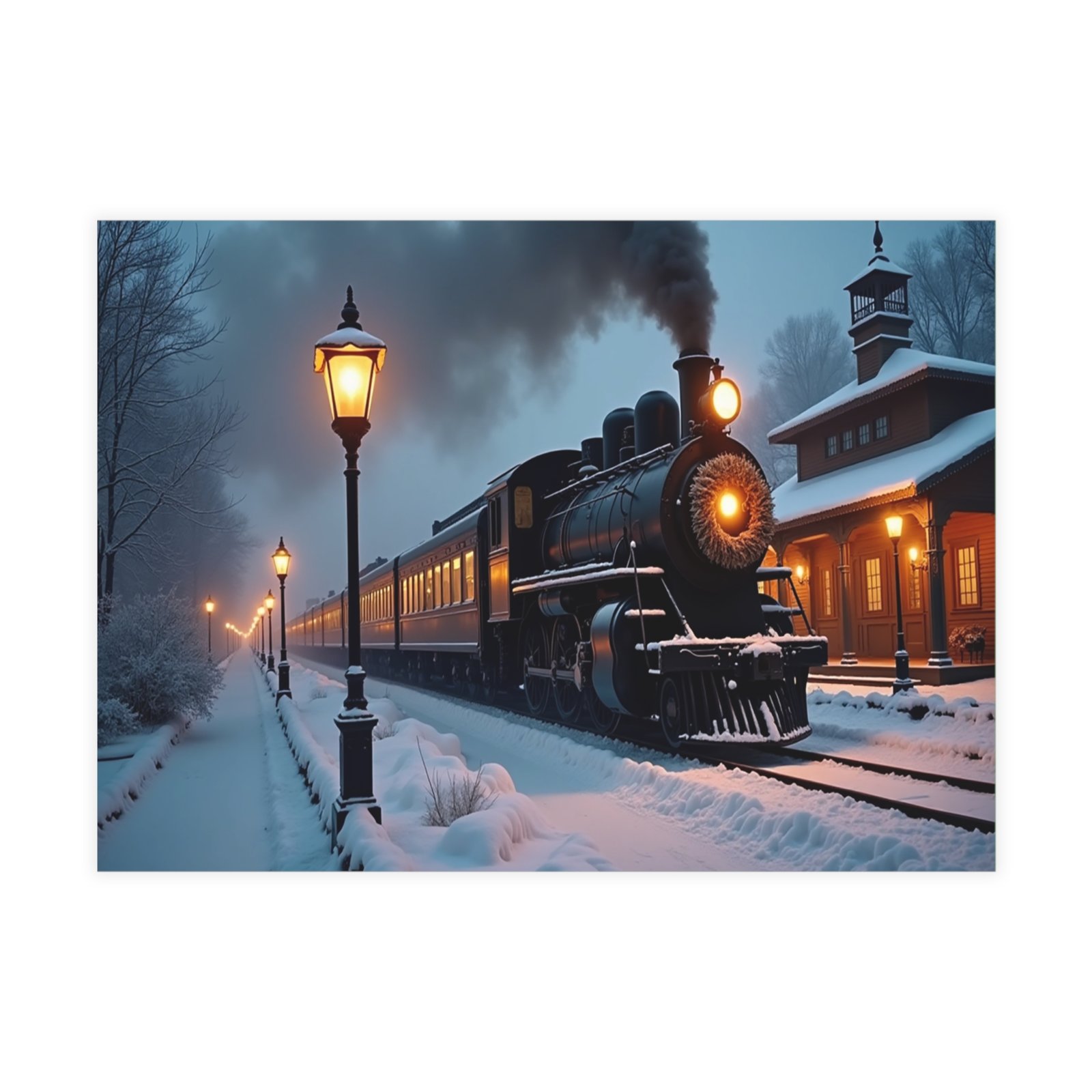 🚂 Whispers of Winter: Train Depot Journey - Image 2