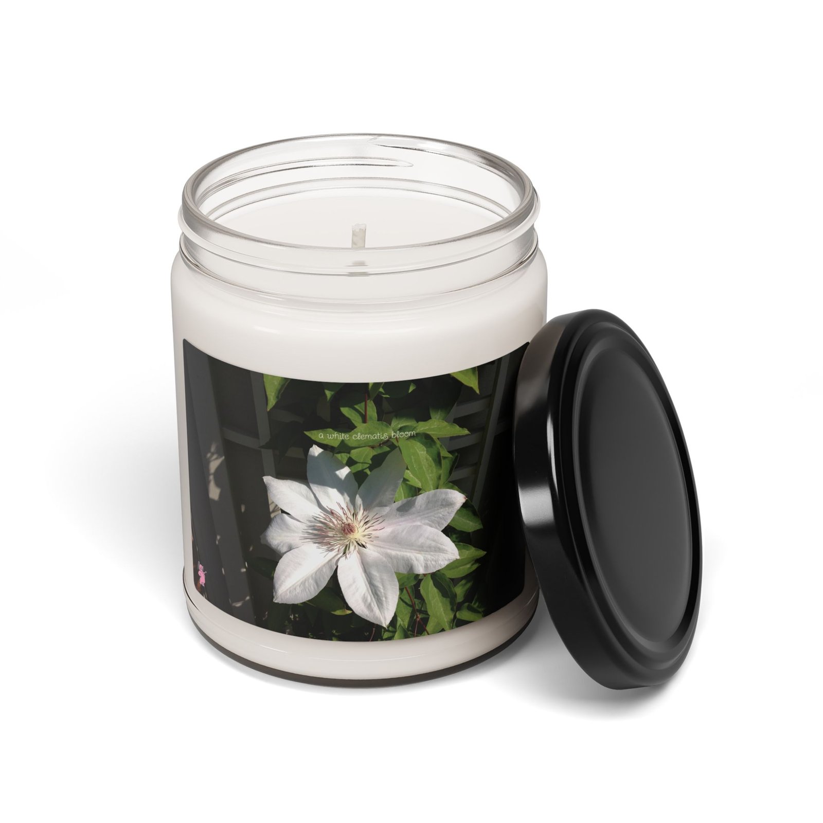 White Clematis Candle - Image 2