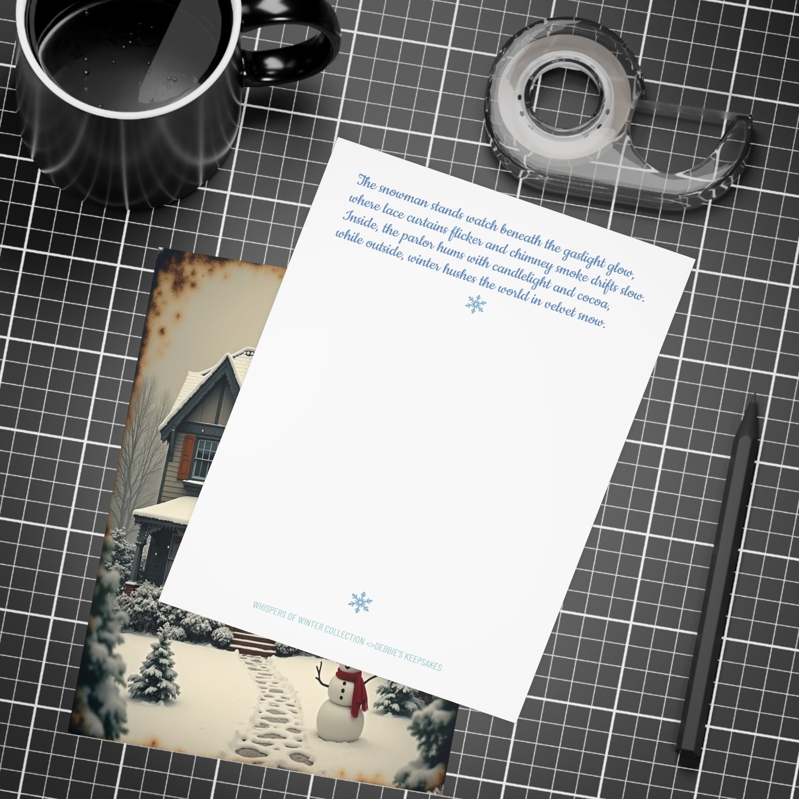 ☃️Whispers of Winter - Snowman at the Gate - Image 6