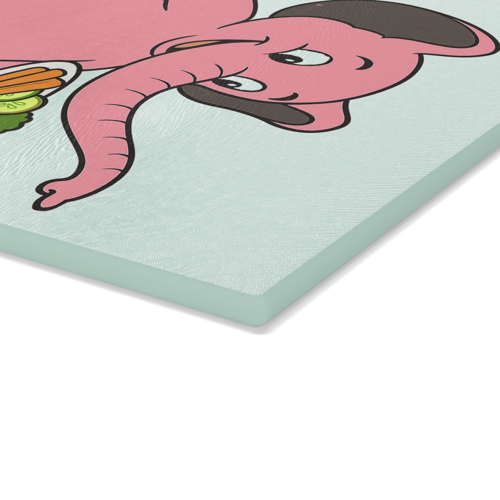 Preppin' with Pinky Retro Elephant Glass Cutting Board in Two Sizes - Image 6