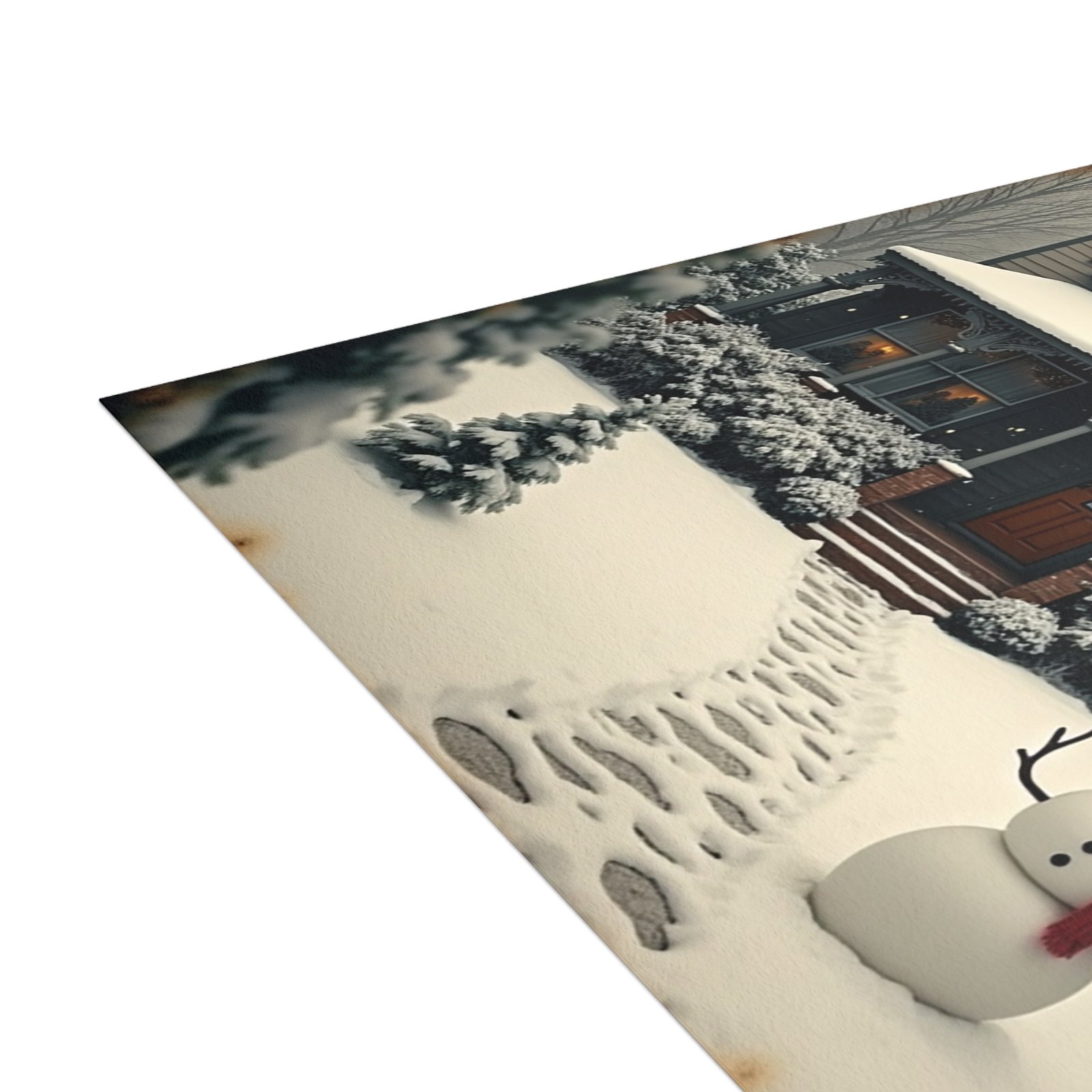 ☃️Whispers of Winter - Snowman at the Gate - Image 4