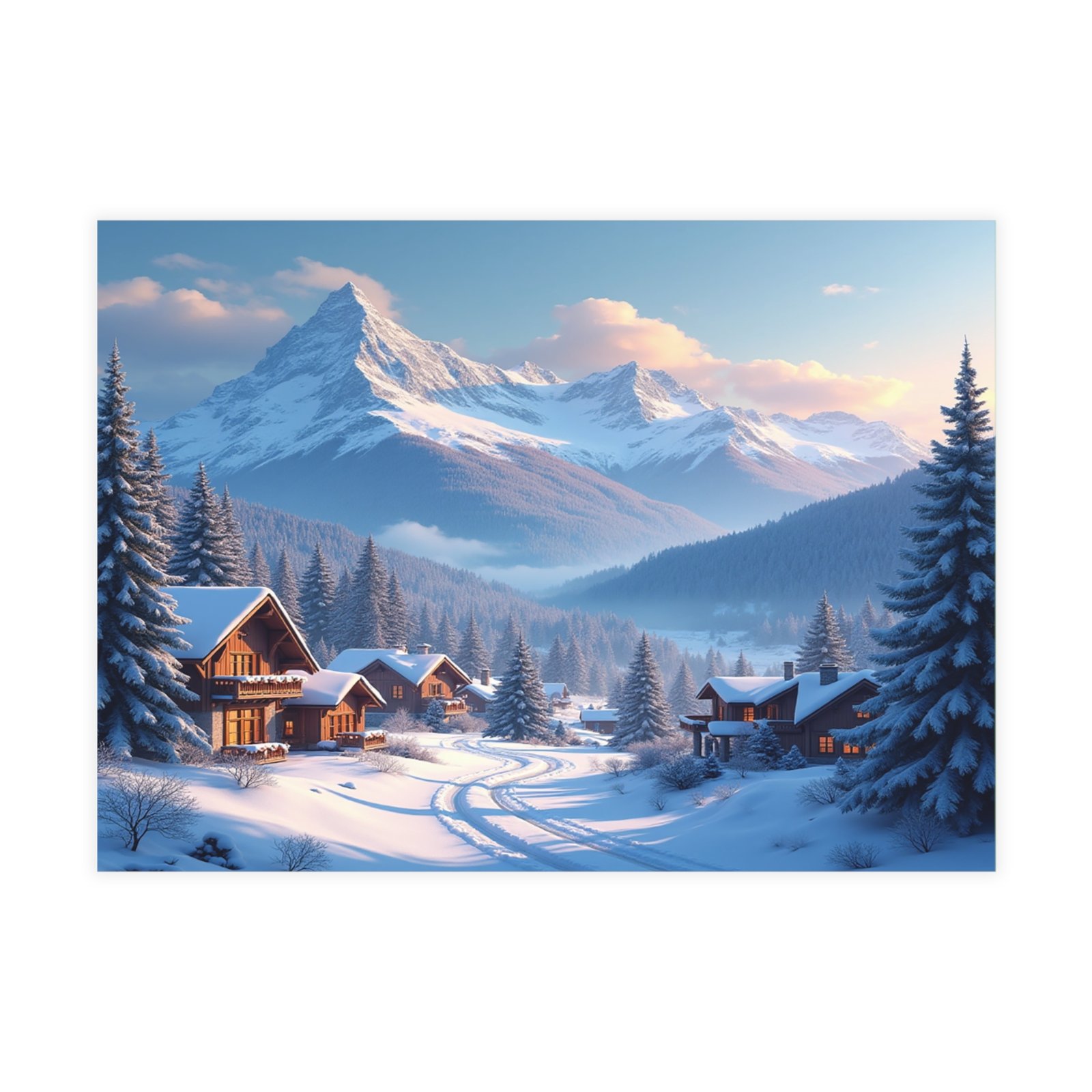 🏔️Whispers of Winter -- Mountain Stillness - Image 2