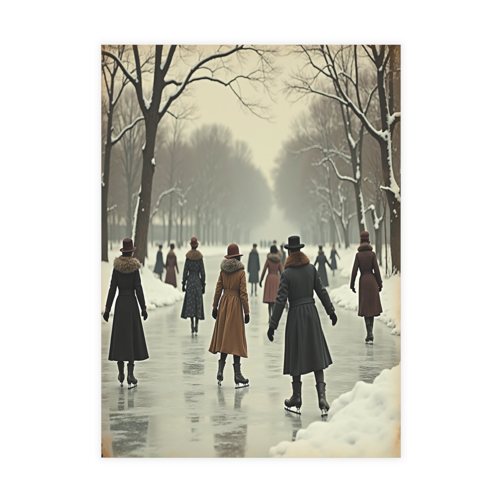 š§¤Whispers of Winter - Skaters of Yesteryear - Image 2