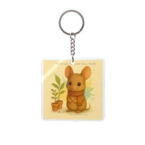 Thimble & Plants keyring