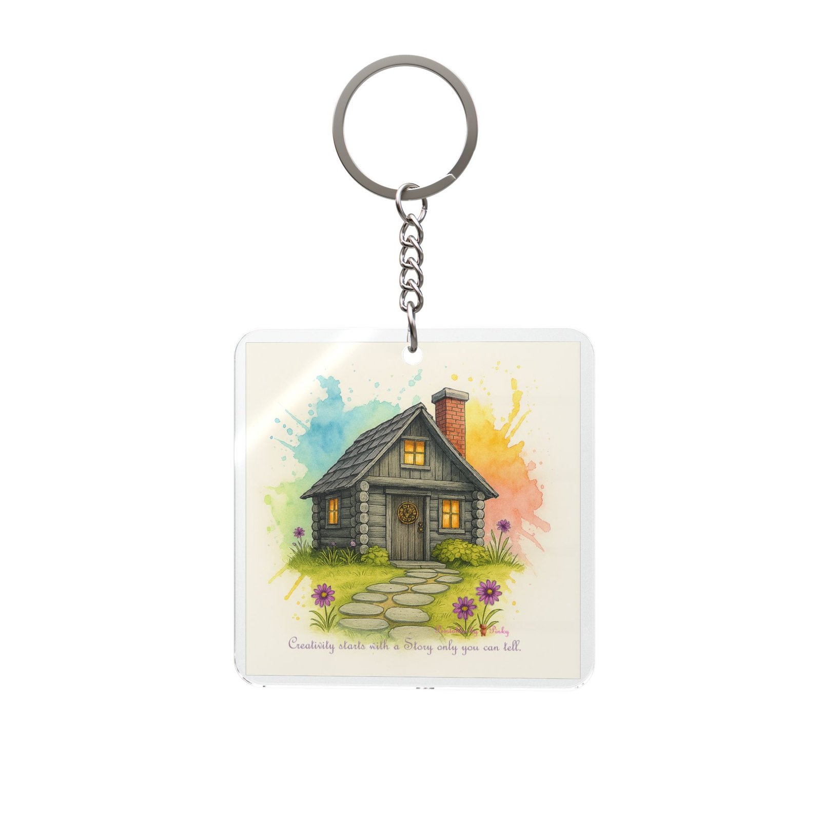 She Shed Charm Keychain