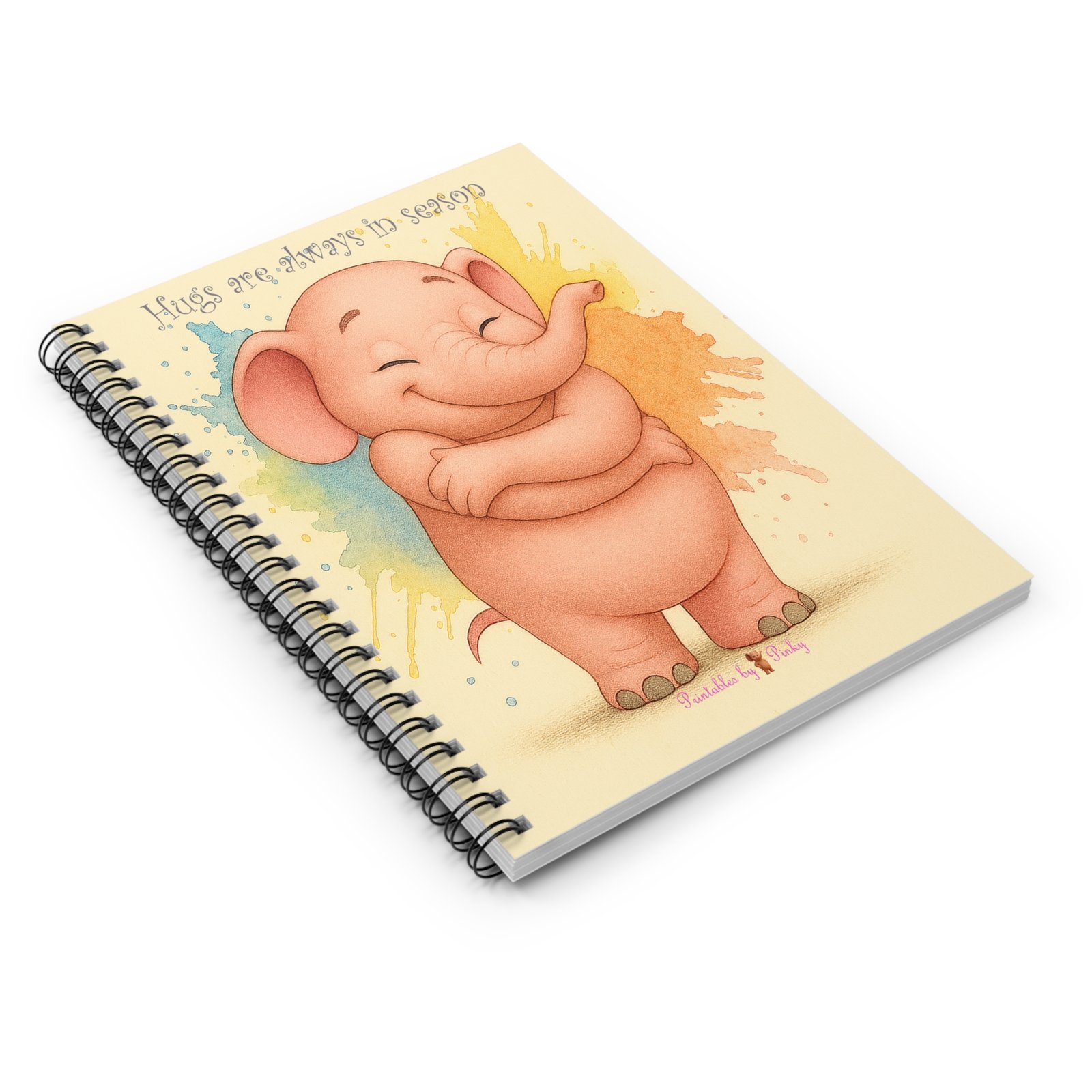 Pinky Hug Spiral Notebook - Image 3