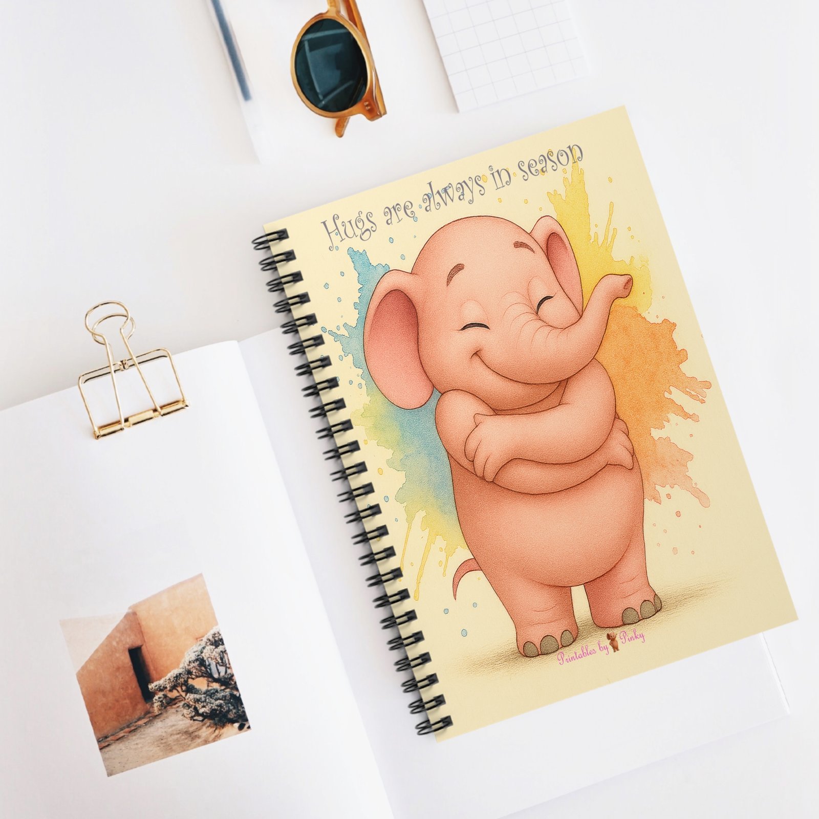 Pinky Hug Spiral Notebook - Image 5