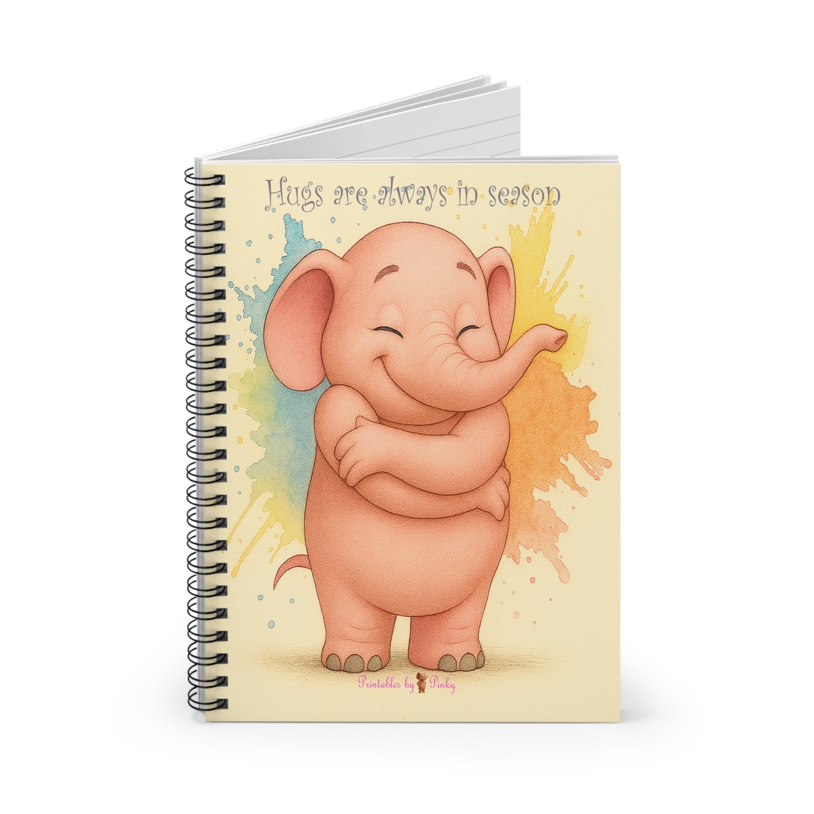 Pinky Hug Spiral Notebook - Image 2