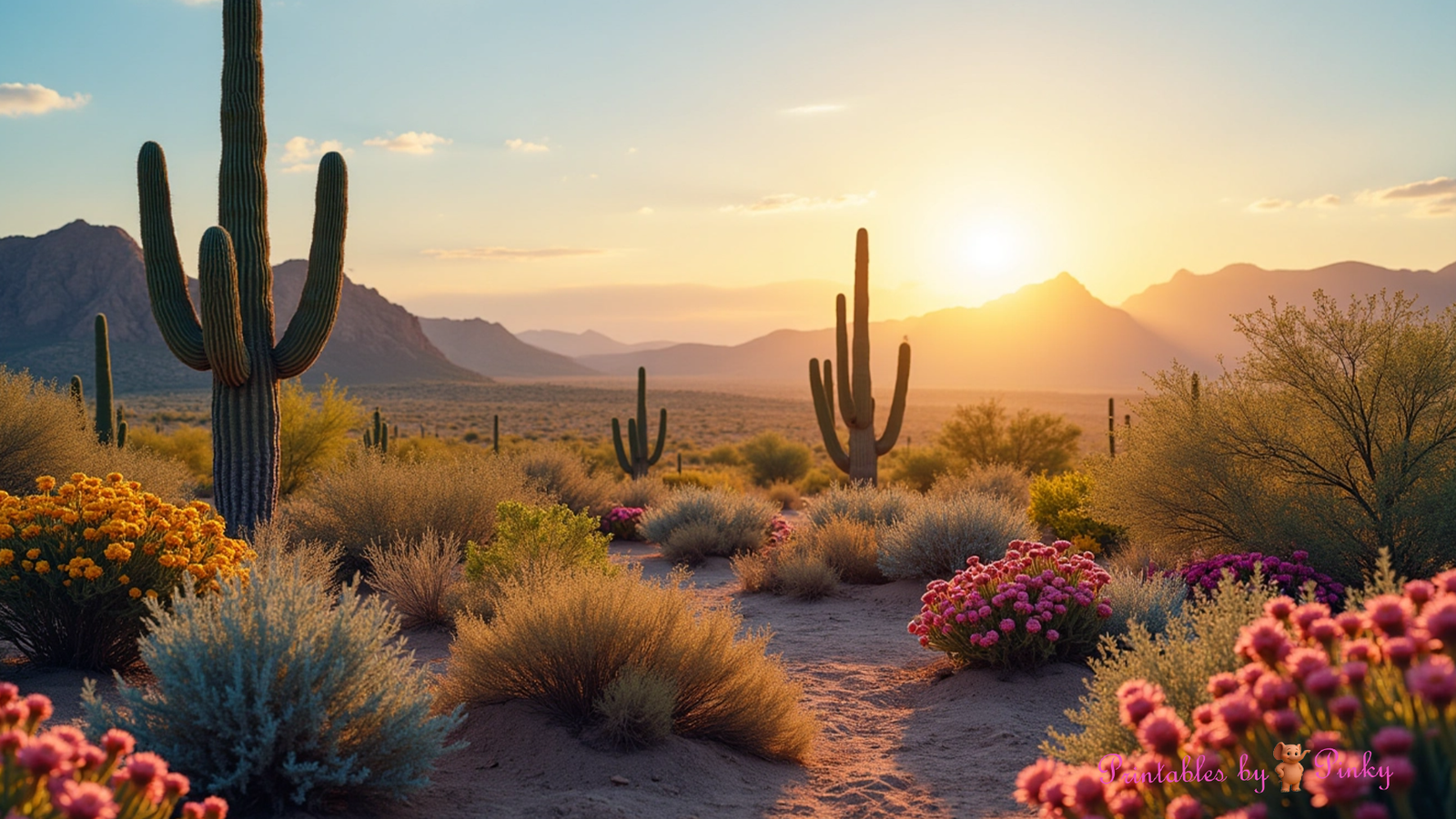 Desert Sunset Wallpaper