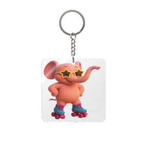 Roller Skating Pinky Keyring