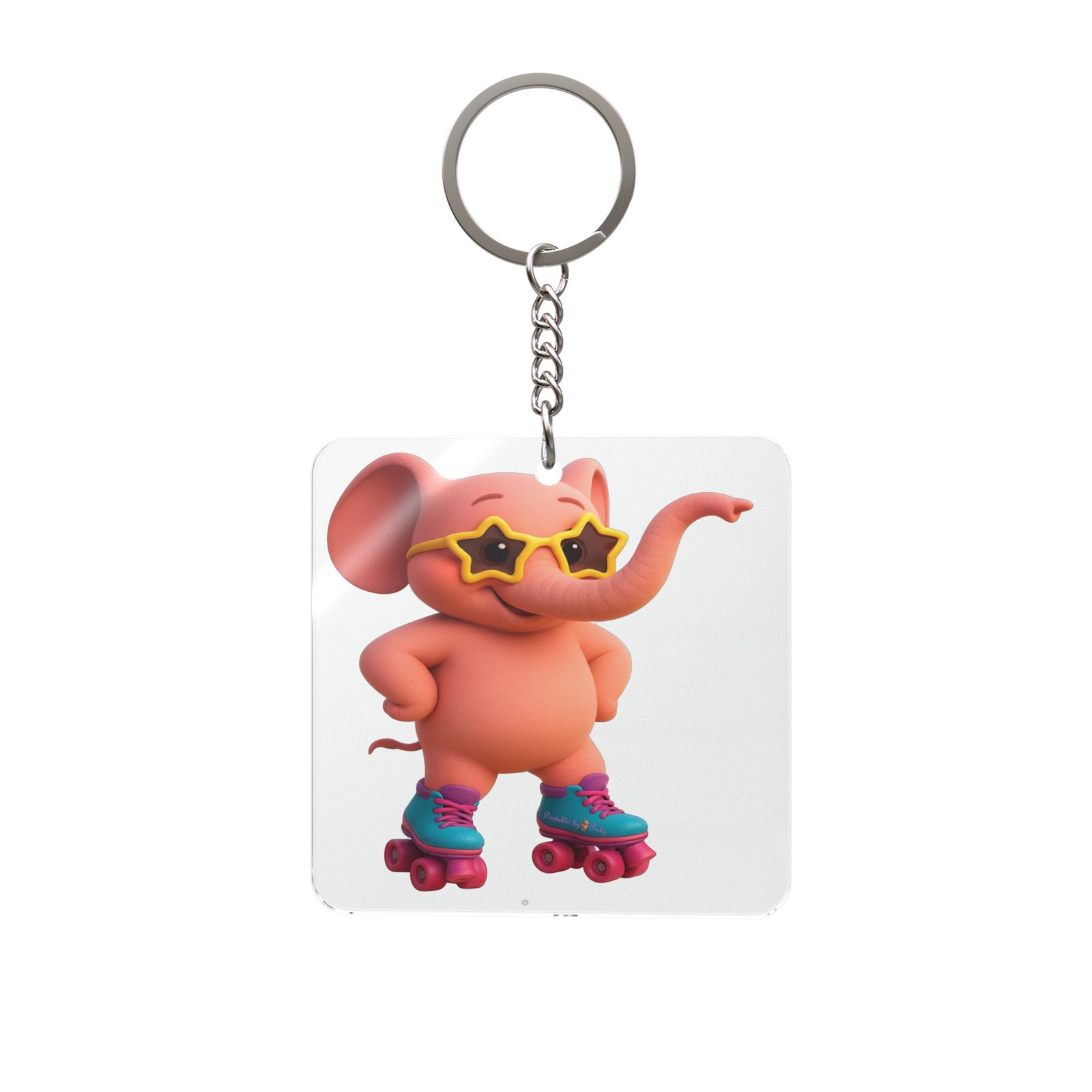 Roller Skating Pinky Keyring